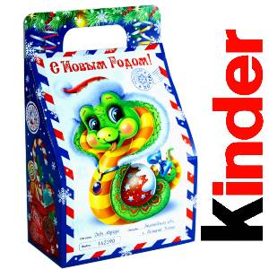 Детский подарок на Новый Год в жестяной упаковке весом 335 грамм по цене 1312 руб в Минске