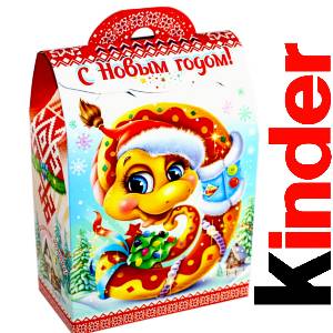 Детский подарок на Новый Год в жестяной упаковке весом 430 грамм по цене 1657 руб в Минске