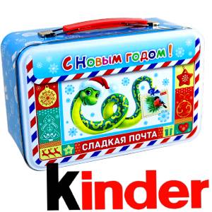 Сладкий подарок на Новый Год в картонной упаковке весом 430 грамм по цене 2136 руб в Минске