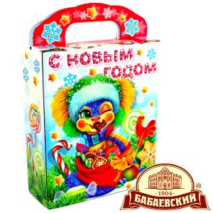 Детский подарок на Новый Год в мешочке весом 800 грамм по цене 1261 руб в Минске